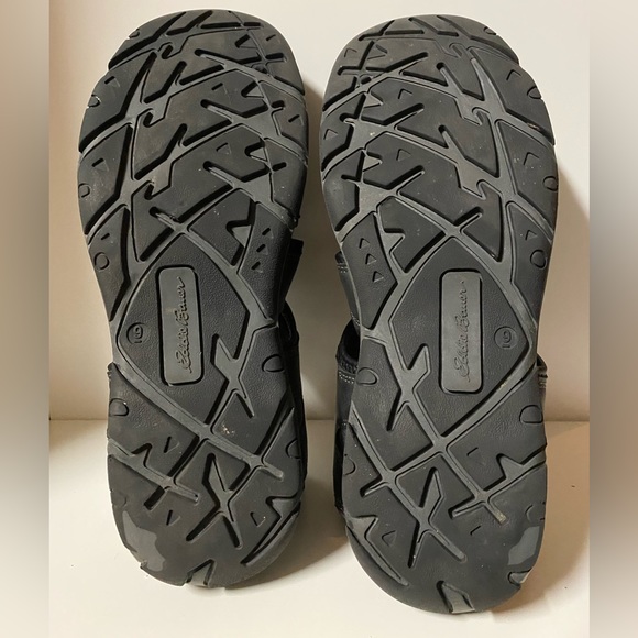 Eddie Bauer Meridian Men's 9 Bump Toe Fisherman Sandals Black Outdoor Shoes - Picture 10 of 12